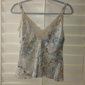 NWT Anne Klein Lace Lingerie Style Silk Camisole Top.